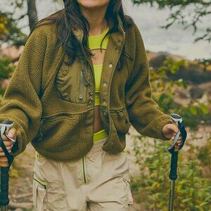 Free People Hit The Slopes Fleece Jacket *VGUC*